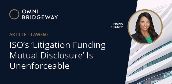 000110_Banner_ISO’s ‘Litigation Funding Mutual Disclosure’ Is Unenforceable 1