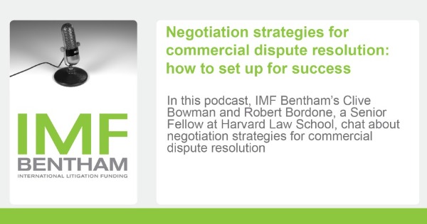 Negotiation strategies for commercial dispute resolution (podcasts)