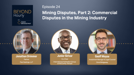 Why royalty disputes rein in mining-related commercial litigation and arbitration