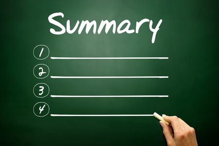 Summary Checklist